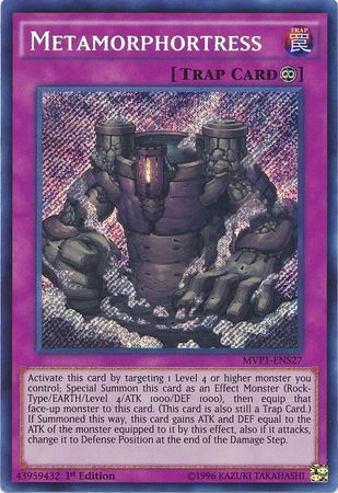 Metamorphortress [MVP1-ENS27] Secret Rare | Jomio and Rueliete's Cards and Comics