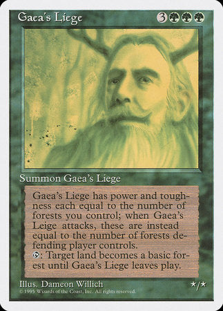 Gaea's Liege [Fourth Edition] | Jomio and Rueliete's Cards and Comics