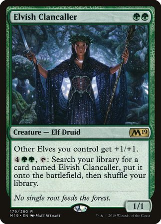 Elvish Clancaller [Core Set 2019] | Jomio and Rueliete's Cards and Comics