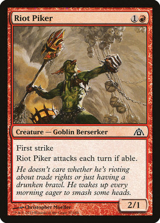 Riot Piker [Dragon's Maze] | Jomio and Rueliete's Cards and Comics