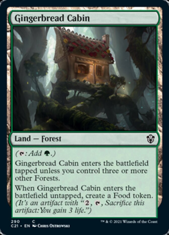 Gingerbread Cabin [Commander 2021] | Jomio and Rueliete's Cards and Comics