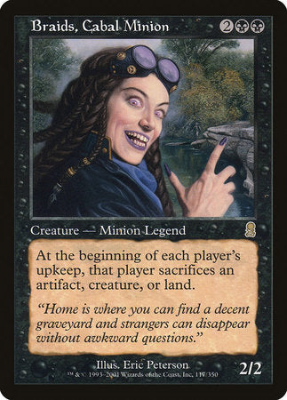 Braids, Cabal Minion [Odyssey] | Jomio and Rueliete's Cards and Comics