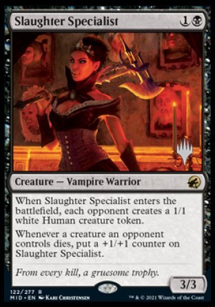 Slaughter Specialist (Promo Pack) [Innistrad: Midnight Hunt Promos] | Jomio and Rueliete's Cards and Comics