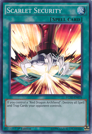 Scarlet Security [LC5D-EN076] Super Rare | Jomio and Rueliete's Cards and Comics