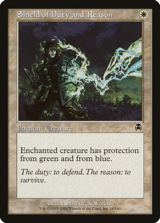 Shield of Duty and Reason [Apocalypse] | Jomio and Rueliete's Cards and Comics