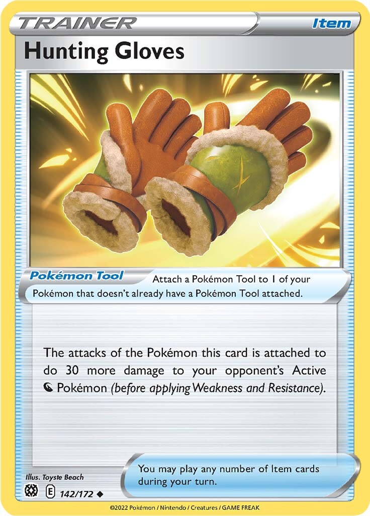 Hunting Gloves (142/172) [Sword & Shield: Brilliant Stars] | Jomio and Rueliete's Cards and Comics