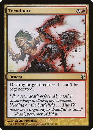 Terminate [Archenemy] | Jomio and Rueliete's Cards and Comics