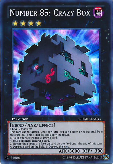 Number 85: Crazy Box [NUMH-EN033] Super Rare | Jomio and Rueliete's Cards and Comics