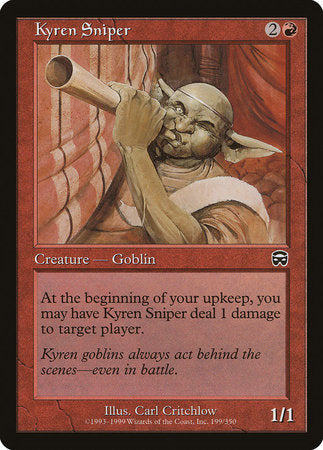 Kyren Sniper [Mercadian Masques] | Jomio and Rueliete's Cards and Comics