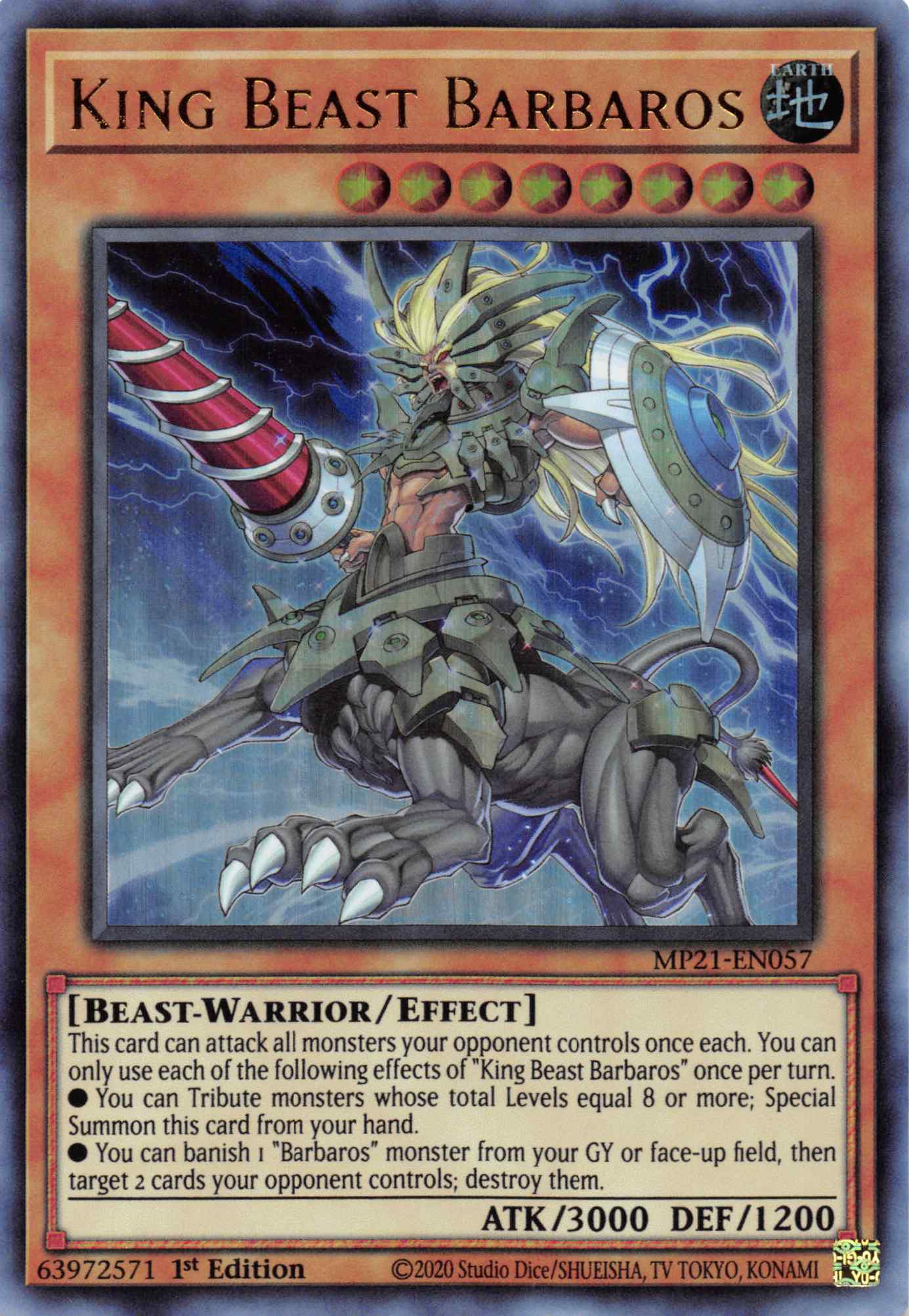 King Beast Barbaros [MP21-EN057] Ultra Rare | Jomio and Rueliete's Cards and Comics