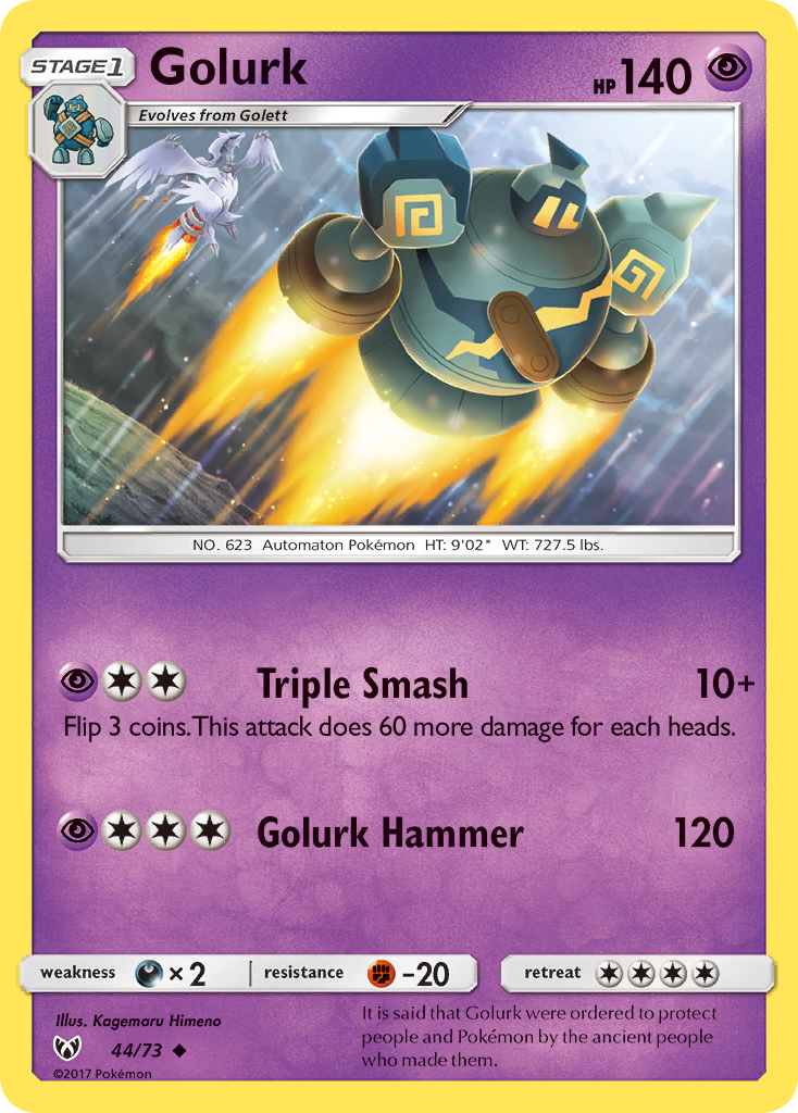 Golurk (44/73) [Sun & Moon: Shining Legends] | Jomio and Rueliete's Cards and Comics