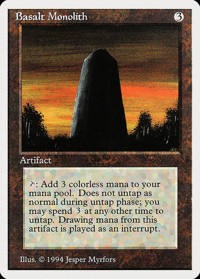 Basalt Monolith [Summer Magic / Edgar] | Jomio and Rueliete's Cards and Comics