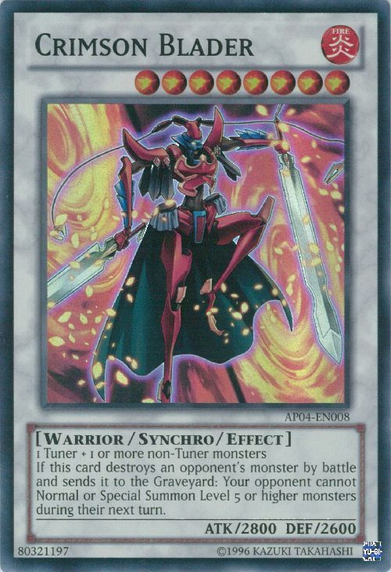 Crimson Blader [AP04-EN008] Super Rare | Jomio and Rueliete's Cards and Comics