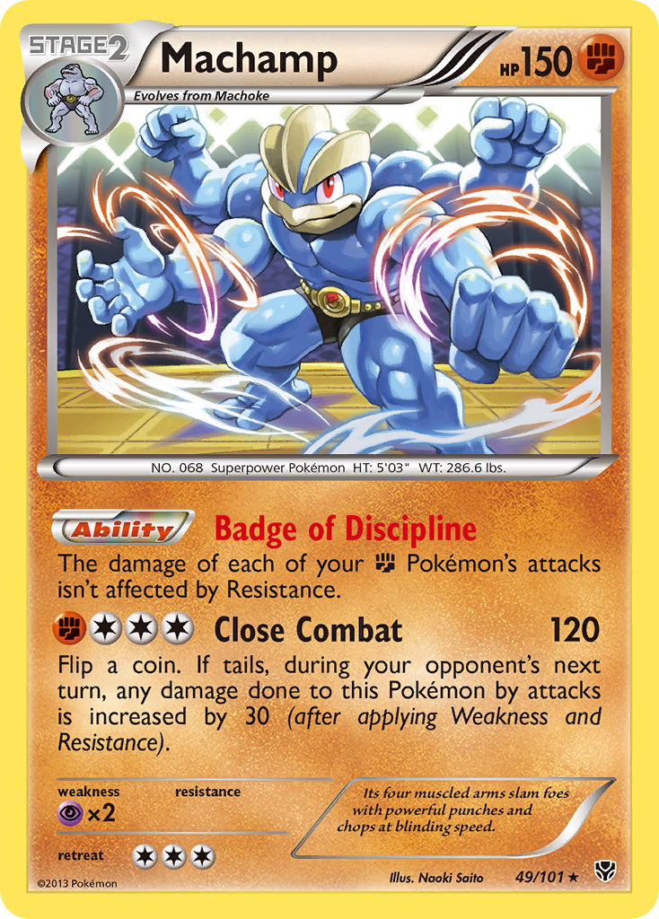 Machamp (49/101) [Black & White: Plasma Blast] | Jomio and Rueliete's Cards and Comics