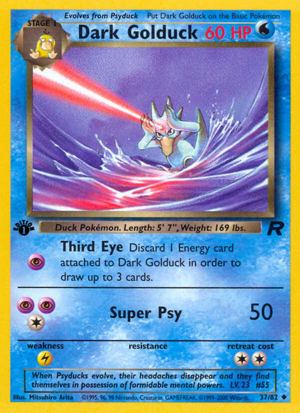Dark Golduck (37/82) [Team Rocket 1st Edition] | Jomio and Rueliete's Cards and Comics