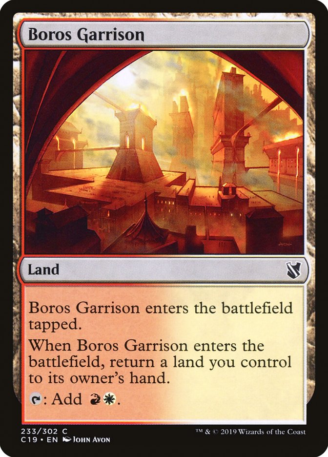 Boros Garrison [Commander 2019] | Jomio and Rueliete's Cards and Comics