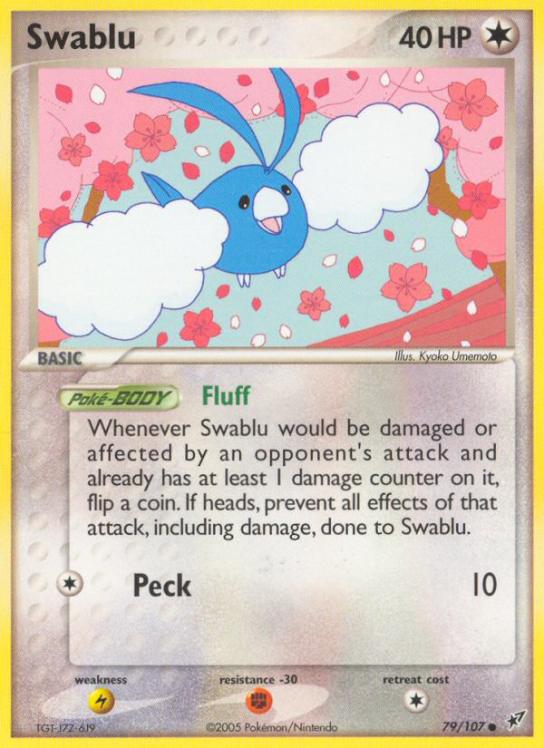 Swablu (79/107) [EX: Deoxys] | Jomio and Rueliete's Cards and Comics