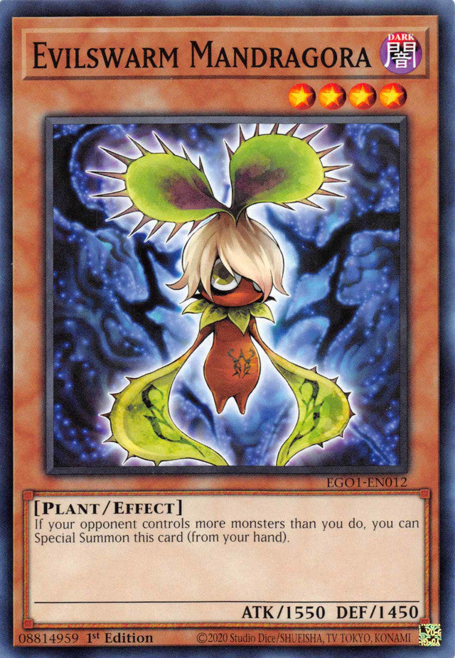 Evilswarm Mandragora [EGO1-EN012] Common | Jomio and Rueliete's Cards and Comics
