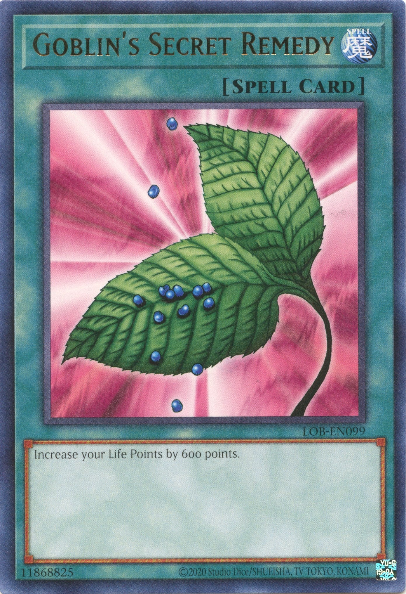 Goblin's Secret Remedy (25th Anniversary) [LOB-EN099] Rare | Jomio and Rueliete's Cards and Comics