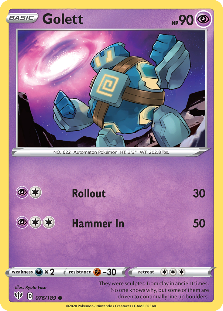 Golett (076/189) [Sword & Shield: Darkness Ablaze] | Jomio and Rueliete's Cards and Comics