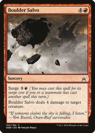 Boulder Salvo [Oath of the Gatewatch] | Jomio and Rueliete's Cards and Comics