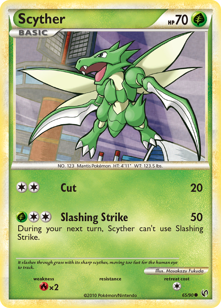Scyther (65/90) [HeartGold & SoulSilver: Undaunted] | Jomio and Rueliete's Cards and Comics