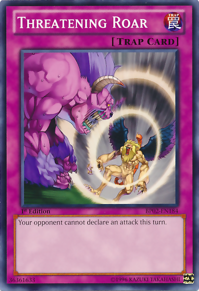 Threatening Roar [BP02-EN184] Mosaic Rare | Jomio and Rueliete's Cards and Comics