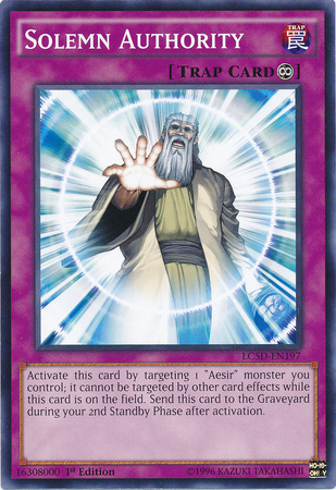 Solemn Authority [LC5D-EN197] Common | Jomio and Rueliete's Cards and Comics