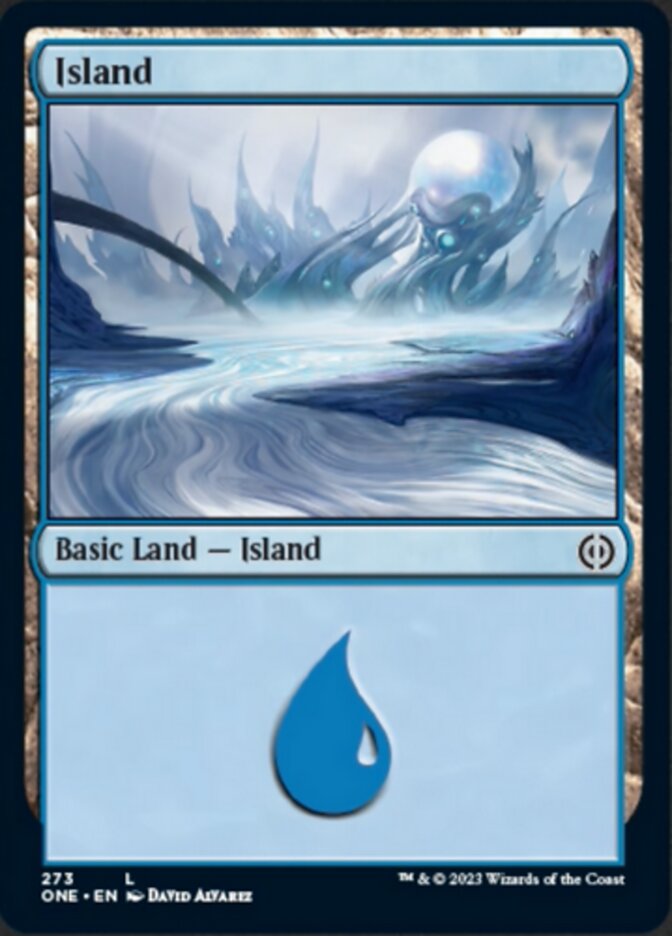 Island (273) [Phyrexia: All Will Be One] | Jomio and Rueliete's Cards and Comics