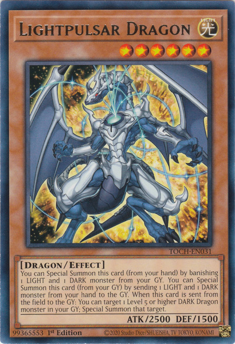 Lightpulsar Dragon [TOCH-EN031] Rare | Jomio and Rueliete's Cards and Comics