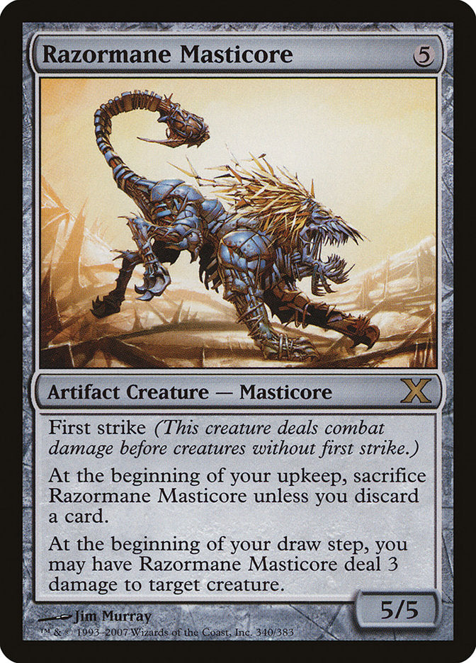 Razormane Masticore [Tenth Edition] | Jomio and Rueliete's Cards and Comics