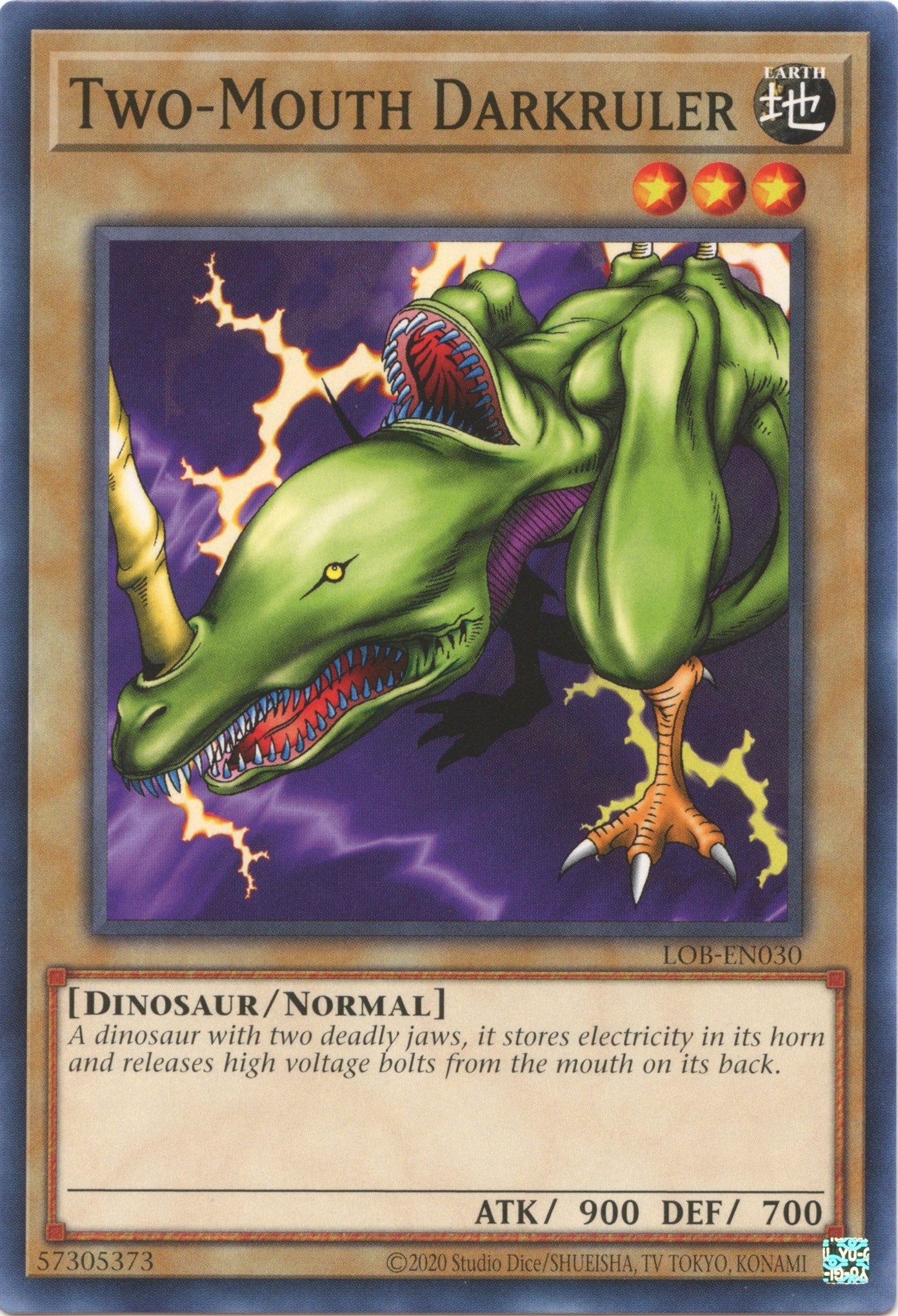 Two-Mouth Darkruler (25th Anniversary) [LOB-EN030] Common | Jomio and Rueliete's Cards and Comics