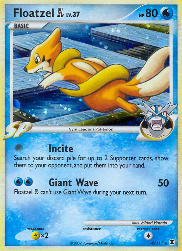 Floatzel GL (4/111) [Platinum: Rising Rivals] | Jomio and Rueliete's Cards and Comics