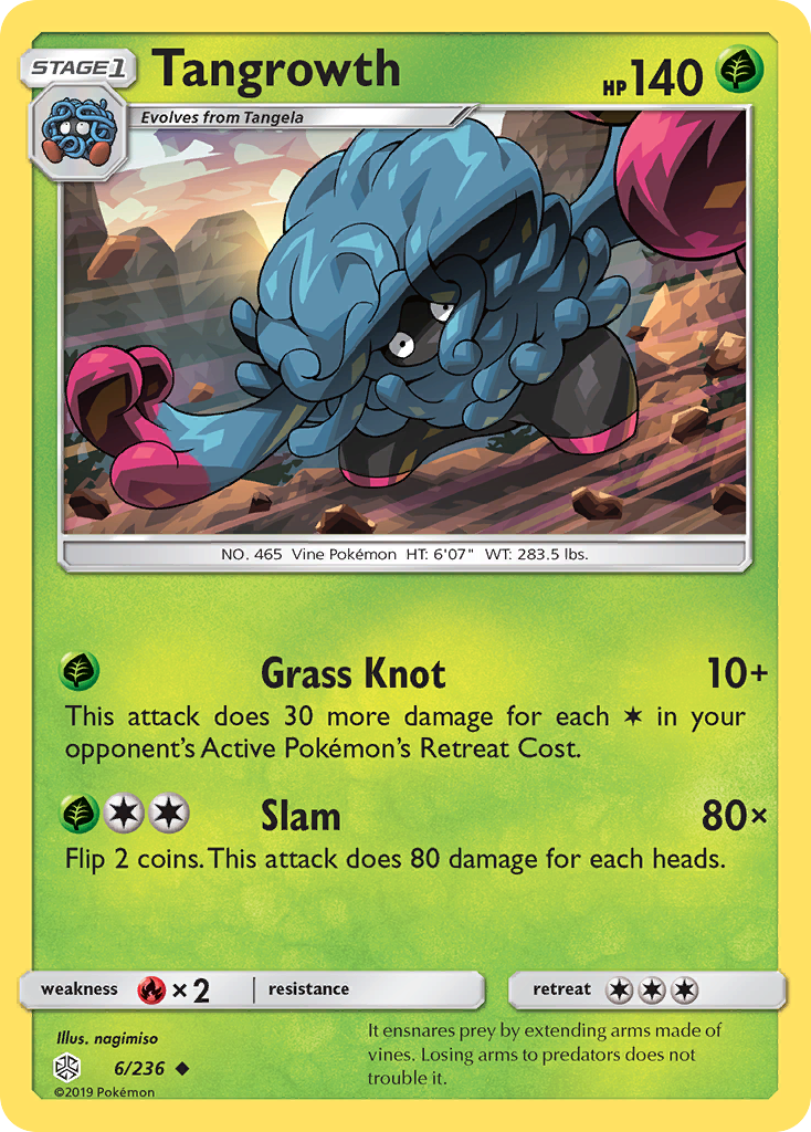 Tangrowth (6/236) [Sun & Moon: Cosmic Eclipse] | Jomio and Rueliete's Cards and Comics