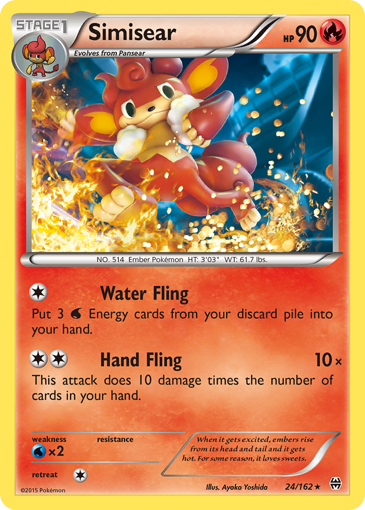 Simisear (24/162) [XY: BREAKthrough] | Jomio and Rueliete's Cards and Comics