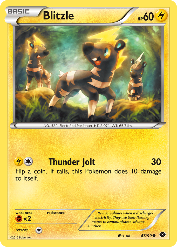 Blitzle (47/99) [Black & White: Next Destinies] | Jomio and Rueliete's Cards and Comics