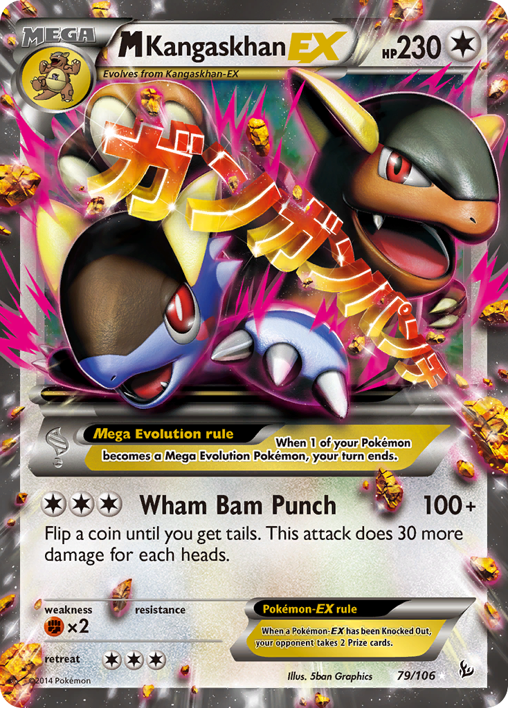 M Kangaskhan EX (79/106) [XY: Flashfire] | Jomio and Rueliete's Cards and Comics