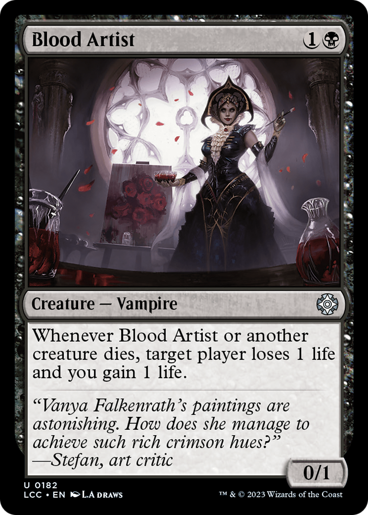 Blood Artist [The Lost Caverns of Ixalan Commander] | Jomio and Rueliete's Cards and Comics
