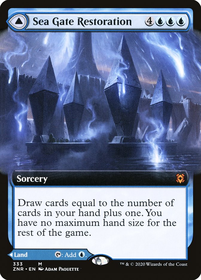 Sea Gate Restoration // Sea Gate, Reborn (Extended Art) [Zendikar Rising] | Jomio and Rueliete's Cards and Comics