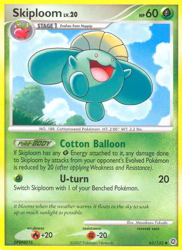 Skiploom (65/132) [Diamond & Pearl: Secret Wonders] | Jomio and Rueliete's Cards and Comics