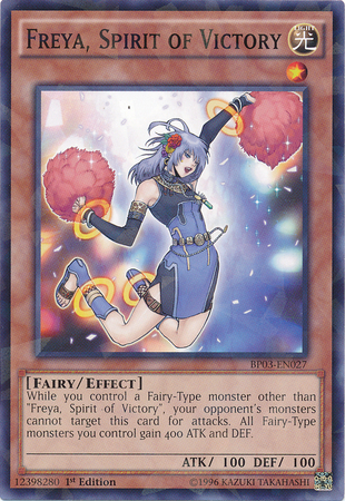 Freya, Spirit of Victory (Shatterfoil) [BP03-EN027] Common | Jomio and Rueliete's Cards and Comics