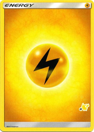 Lightning Energy (Pikachu Stamp #21) [Battle Academy 2020] | Jomio and Rueliete's Cards and Comics