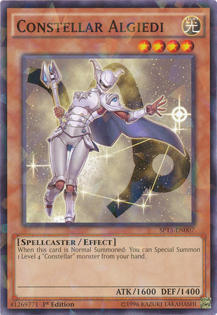 Constellar Algiedi [SP15-EN007] Shatterfoil Rare | Jomio and Rueliete's Cards and Comics