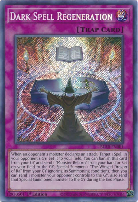 Dark Spell Regeneration [BLAR-EN001] Secret Rare | Jomio and Rueliete's Cards and Comics
