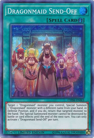 Dragonmaid Send-Off [CHIM-ENSE3] Super Rare | Jomio and Rueliete's Cards and Comics