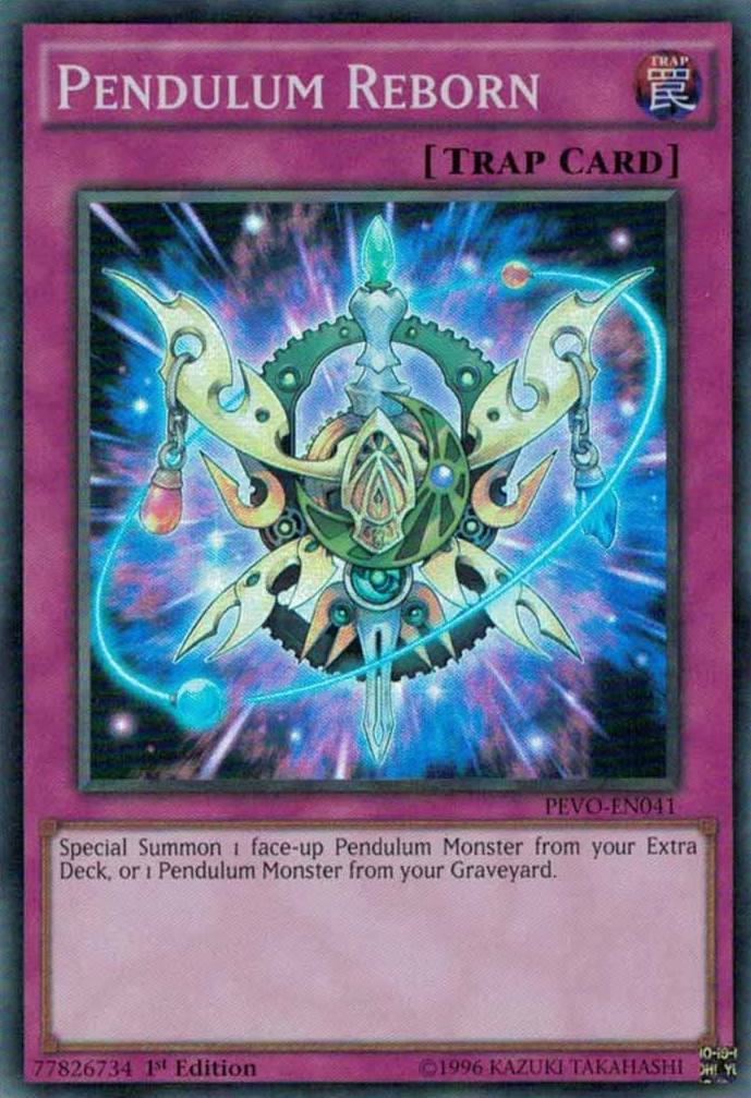 Pendulum Reborn [PEVO-EN041] Super Rare | Jomio and Rueliete's Cards and Comics