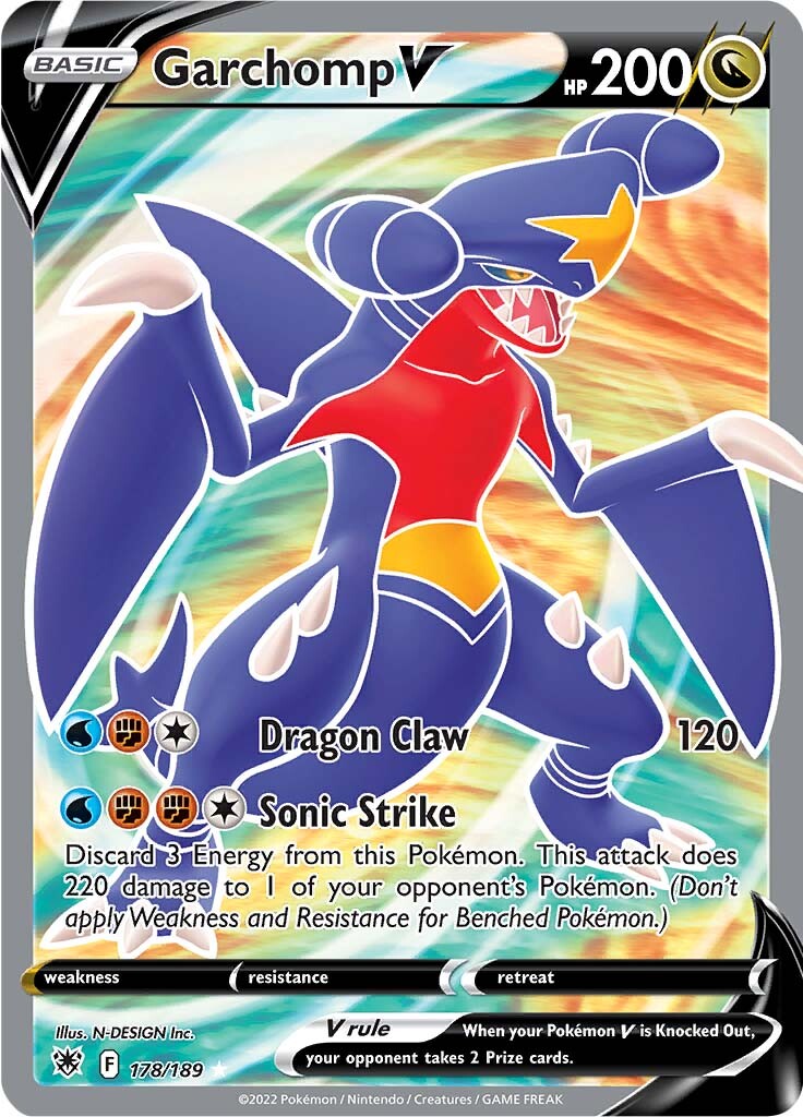 Garchomp V (178/189) [Sword & Shield: Astral Radiance] | Jomio and Rueliete's Cards and Comics