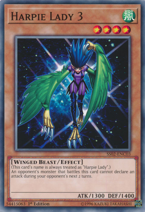 Harpie Lady 3 [SS02-ENC03] Common | Jomio and Rueliete's Cards and Comics