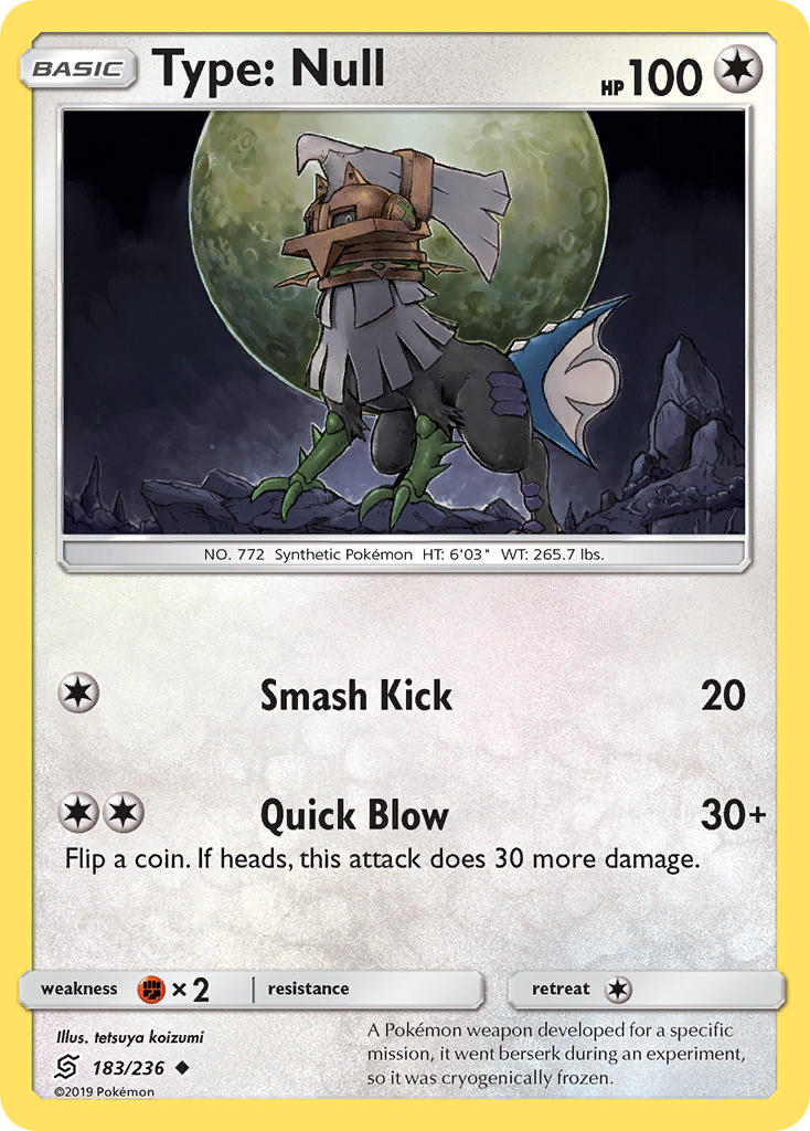 Type: Null (183/236) [Sun & Moon: Unified Minds] | Jomio and Rueliete's Cards and Comics