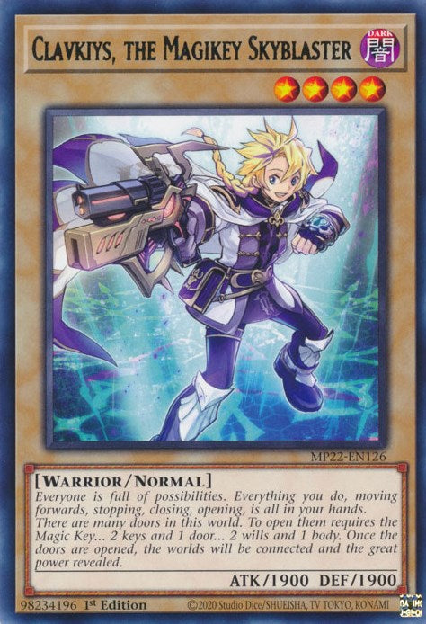Clavkiys, the Magikey Skyblaster [MP22-EN126] Rare | Jomio and Rueliete's Cards and Comics